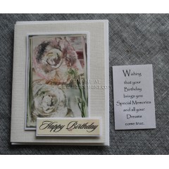 Encaustic Elements - Birthday Greeting Card - Made in Creston BC #21-26